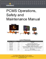 VER-MAC PCMS Series Operation, Safety And Maintenance Manual preview