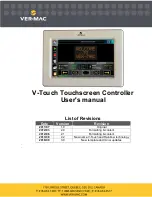 VER-MAC V-Touch User Manual preview