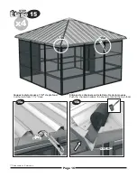 Preview for 17 page of VERANDA JARDIN UB1212 Assembly Manual