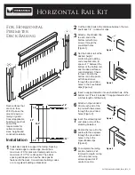 Preview for 1 page of Veranda Horizontal Rail Kit 681500 Assembly Instructions
