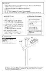 Preview for 2 page of Veranda Mailbox Post Kit Installation Instructions Manual