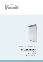 Preview for 1 page of Verano Ritzscreen V540 Installation Manual