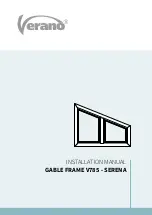 Preview for 1 page of Verano V785 SERENA Installation Manual