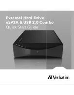 Предварительный просмотр 1 страницы Verbatim 3.5 HDD eSATA Quick Start Manual