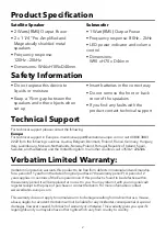 Preview for 3 page of Verbatim 49927 User Manual