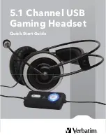 Verbatim 5.1 Channel USB Gaming Headset Quick Start Manual preview