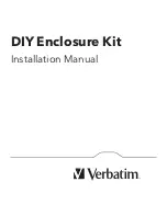 Preview for 1 page of Verbatim DIY Enclosure Kit Installation Manual