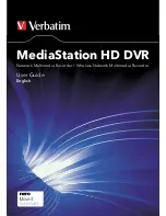 Verbatim MediaStation HD DVR User Manual preview