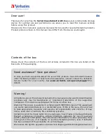 Preview for 2 page of Verbatim Mobile Hard Drive User Manual