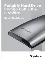 Verbatim Portable Hard Drive Combo USB Quick Start Manual preview