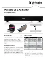 Preview for 1 page of Verbatim Portable USB Audio Bar User Manual