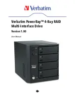 Verbatim PowerBay 4-Bay RAID Multi-Interface Drive User Manual preview