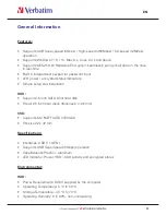 Preview for 4 page of Verbatim Store 'n' Go Secure Portable HDD / SSD User Manual