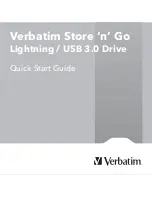 Verbatim Store 'n' Go Quick Start Manual preview