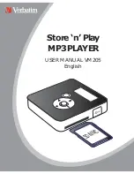 Preview for 1 page of Verbatim Store 'n' Play VM-205 User Manual