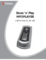 Preview for 1 page of Verbatim Store 'n' Play VM-399 User Manual