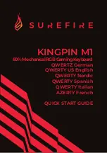 Предварительный просмотр 1 страницы Verbatim SureFire KINGPIN M1 Quick Start Manual