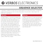 Verbos Electronics Sequence Selector Quick Manual preview