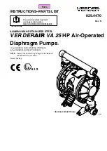 VERDER 819.0781 Instructions-Parts List Manual preview