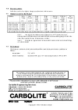 Preview for 16 page of VERDER Carbolite TZF Series Installation, Operation & Maintenance Instructions Manual