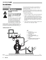 Preview for 12 page of VERDER VA 50 Instructions-Parts List Manual