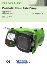 VERDER Verderflex Vantage 5000 Manual preview