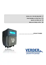 VERDER VP2-HT PH Programming Instructions Manual preview