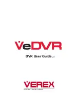 Preview for 1 page of Verex VeDVR User Manual