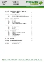 Preview for 2 page of Verhagen Leiden V-MOVE XL+ User Manual And Parts List