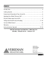 Предварительный просмотр 3 страницы Veridian Healthcare 01-5501 Instruction Manual