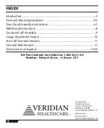 Предварительный просмотр 2 страницы Veridian Healthcare 02-131 Instruction Manual