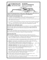 Veridian Healthcare 08-301 Series Operating Instructions preview