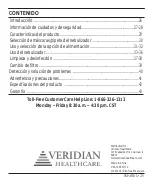 Предварительный просмотр 25 страницы Veridian Healthcare 11-520 Instruction Manual