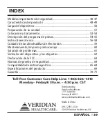 Предварительный просмотр 39 страницы Veridian Healthcare TENS 22-040 Instruction Manual