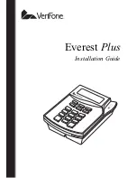 VeriFone Everest Plus Installation Manual preview