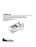 VeriFone Tranz 420 Reference Manual preview