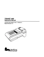 VeriFone TRANZ 460 Reference Manual preview