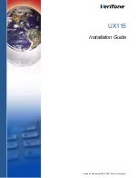 VeriFone UX115 Installation Manual preview