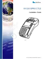 VeriFone VX 520 GPRS CTLS Installation Manual preview