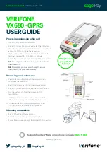 VeriFone VX680-GPRS User Manual preview