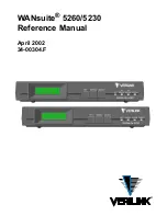 Verilink Wansuite 5230 Reference Manual preview