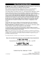 Предварительный просмотр 4 страницы Verilux CleanWave VH17 Owner'S Manual