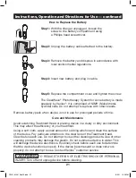 Preview for 21 page of Verilux ClearWave CW01 Manual