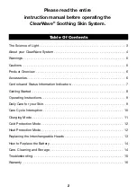 Preview for 2 page of Verilux ClearWave CWST2RB Instruction Manual