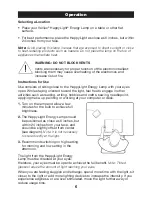 Предварительный просмотр 6 страницы Verilux HAPPYLIGHT VT05F User Instructions