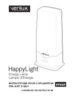 Предварительный просмотр 13 страницы Verilux HAPPYLIGHT VT05F User Instructions