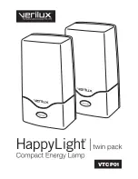 Verilux HappyLight VTCP01 User Manual preview