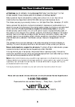 Предварительный просмотр 6 страницы Verilux Natural Spectrum Travel Lamp Manual