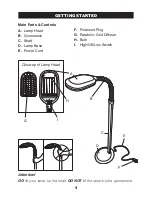 Предварительный просмотр 4 страницы Verilux Original Deluxe VF01 Owner'S Manual