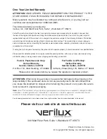 Preview for 8 page of Verilux VD017 Owner'S Manual